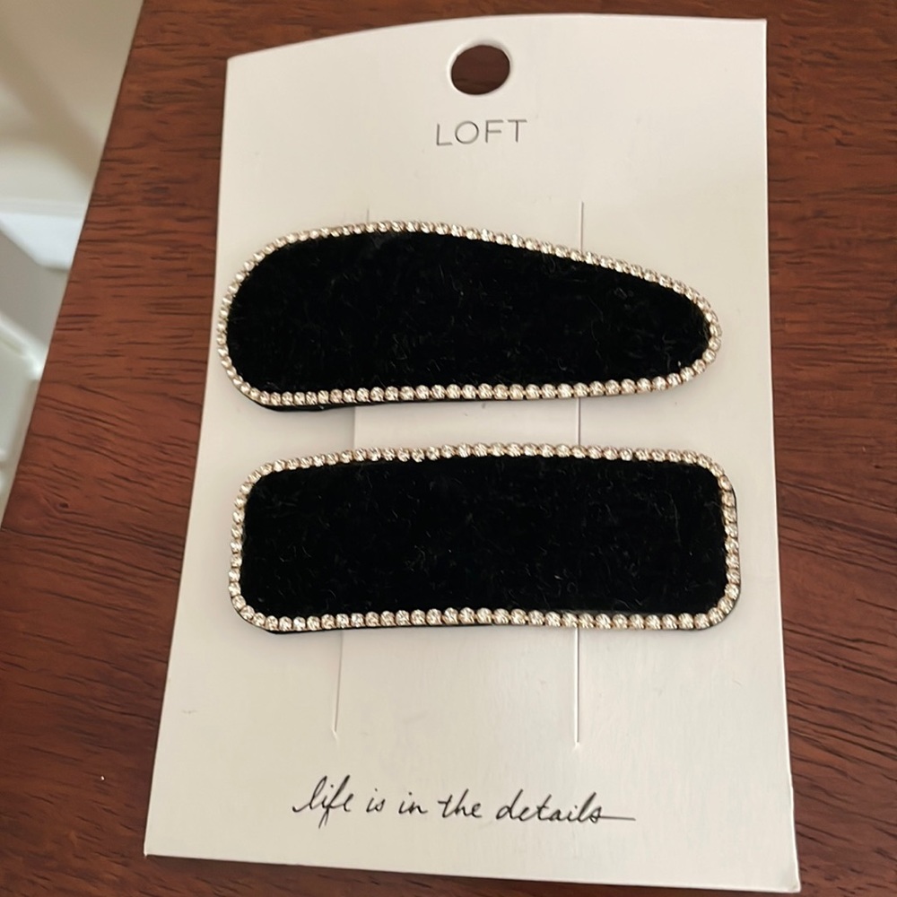 LOFT Jeweled hair clips